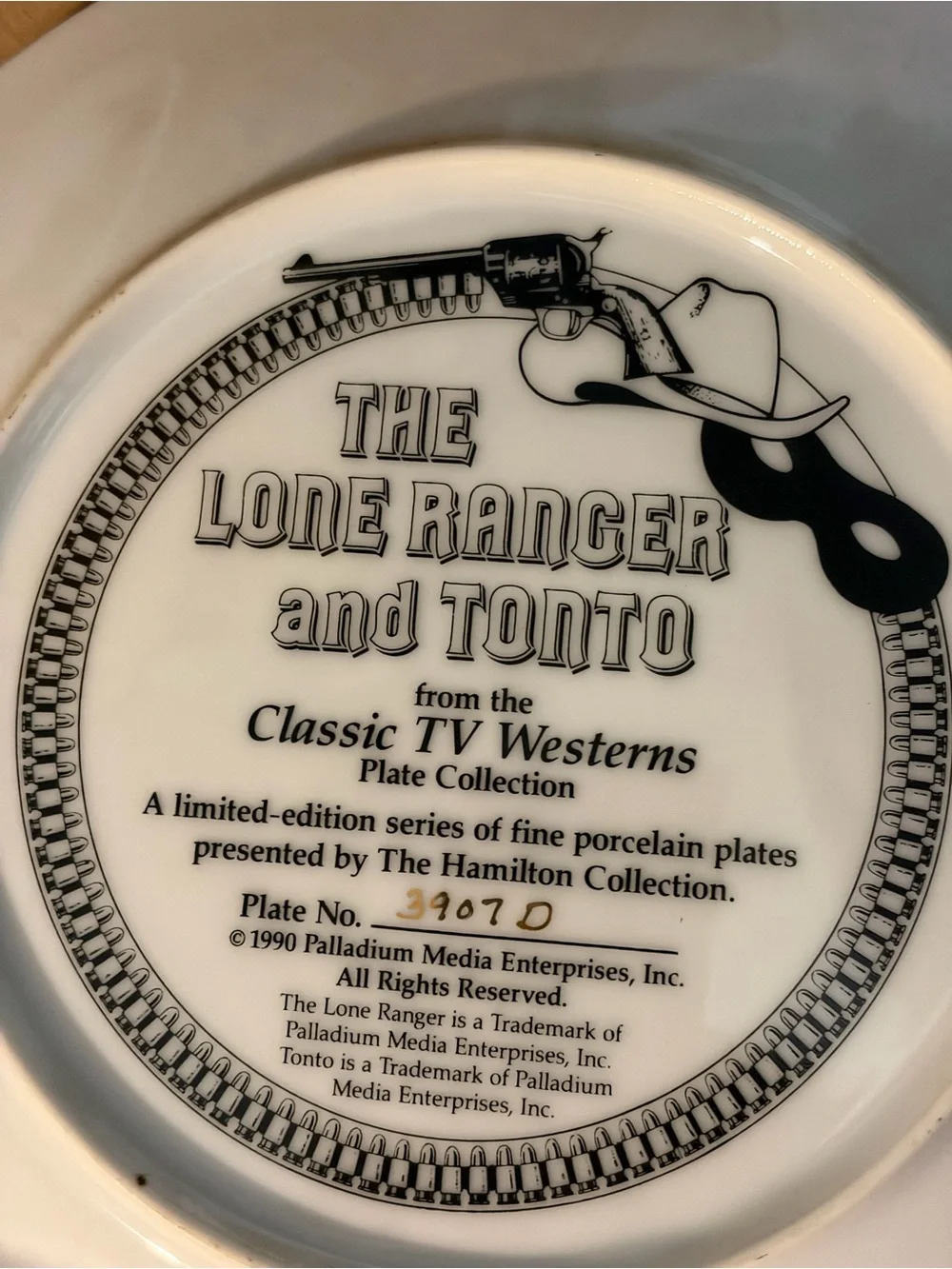 Roy Rogers and Dale collector plates, Lone Ranger and Hopalong Cassidy